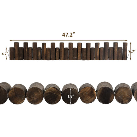 Worth Garden log rolls edging landscape-decor adds natural warmth to outdoor spaces.