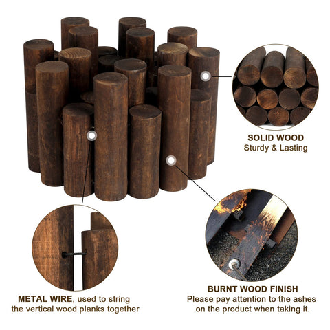Worth Garden log rolls edging lawn-edge use creates clean landscape lines.