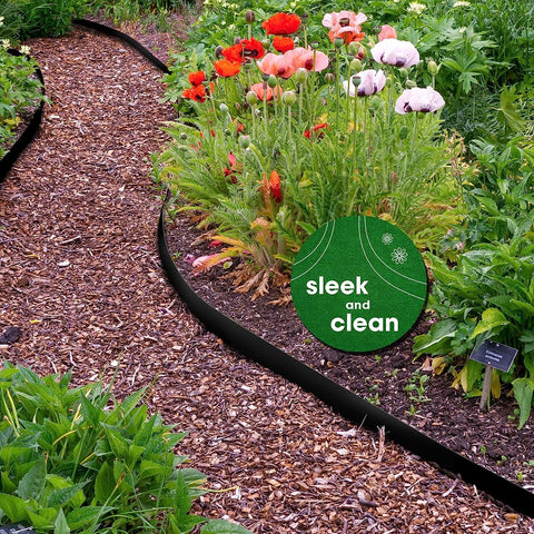 Worth Garden outdoor border setup shows a complete 20-foot edging solution.
