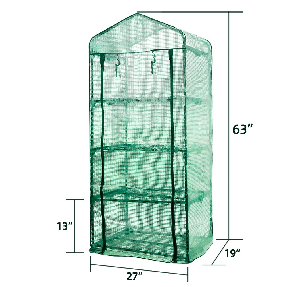 Worth Garden PE replacement cover with zippered door for versatile weather access