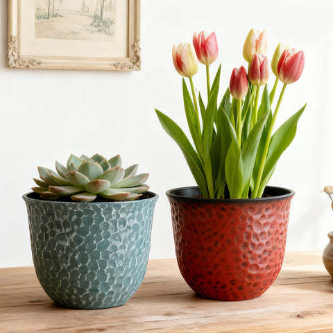 Worth Garden stacking-friendly design aids clean storage and clever display in any room.
