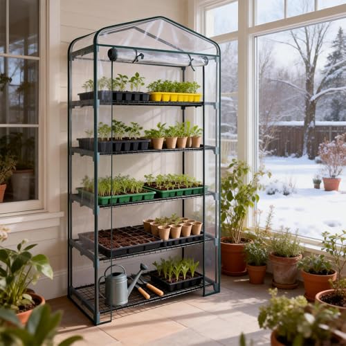 Worth Garden pvc-cover protects seedlings during all-weather conditions.