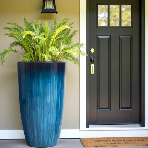 Worth Garden two-pack large planters offering balanced symmetry for yard or porch