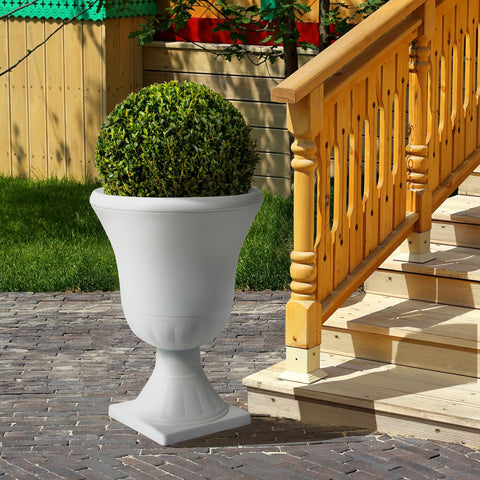 Worth Garden urn planter lightweight PP plastic for easy handling.