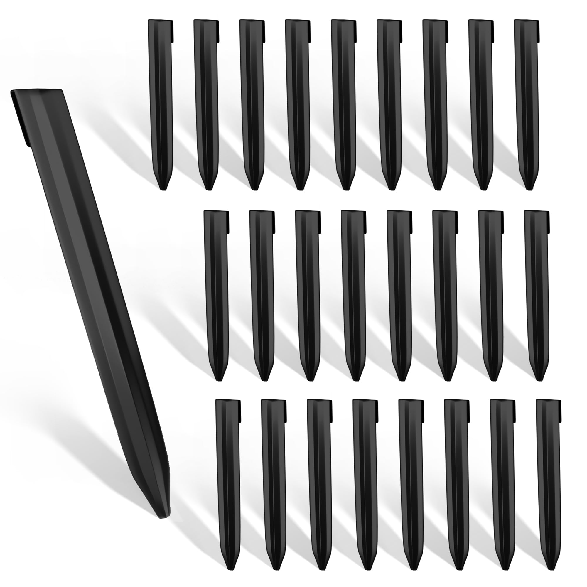 Worth landscape edging stakes 26pc with curved top for firm soil anchoring