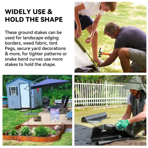Worth Landscape Edging Stakes help create stable, neat borders for pathways and beds.