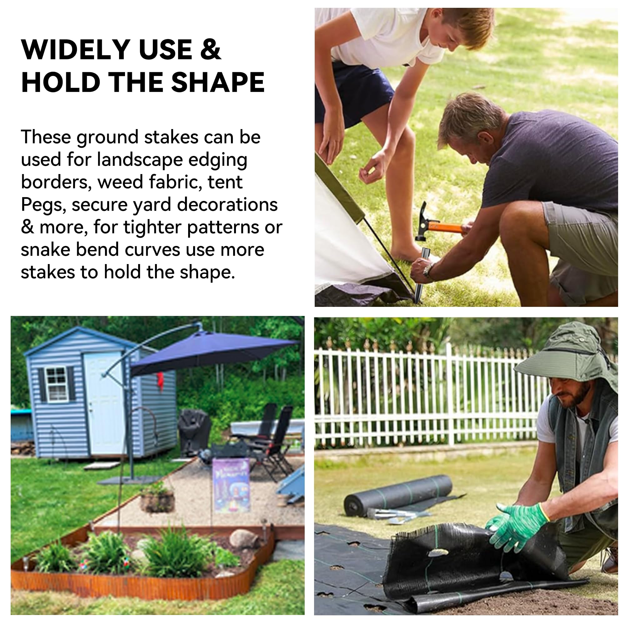 Worth edging stakes suitable for garden beds and borders