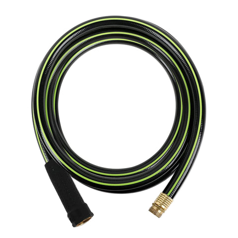 Worth Leader short garden hose 10 ft ready for reliable lawn watering and cleanup