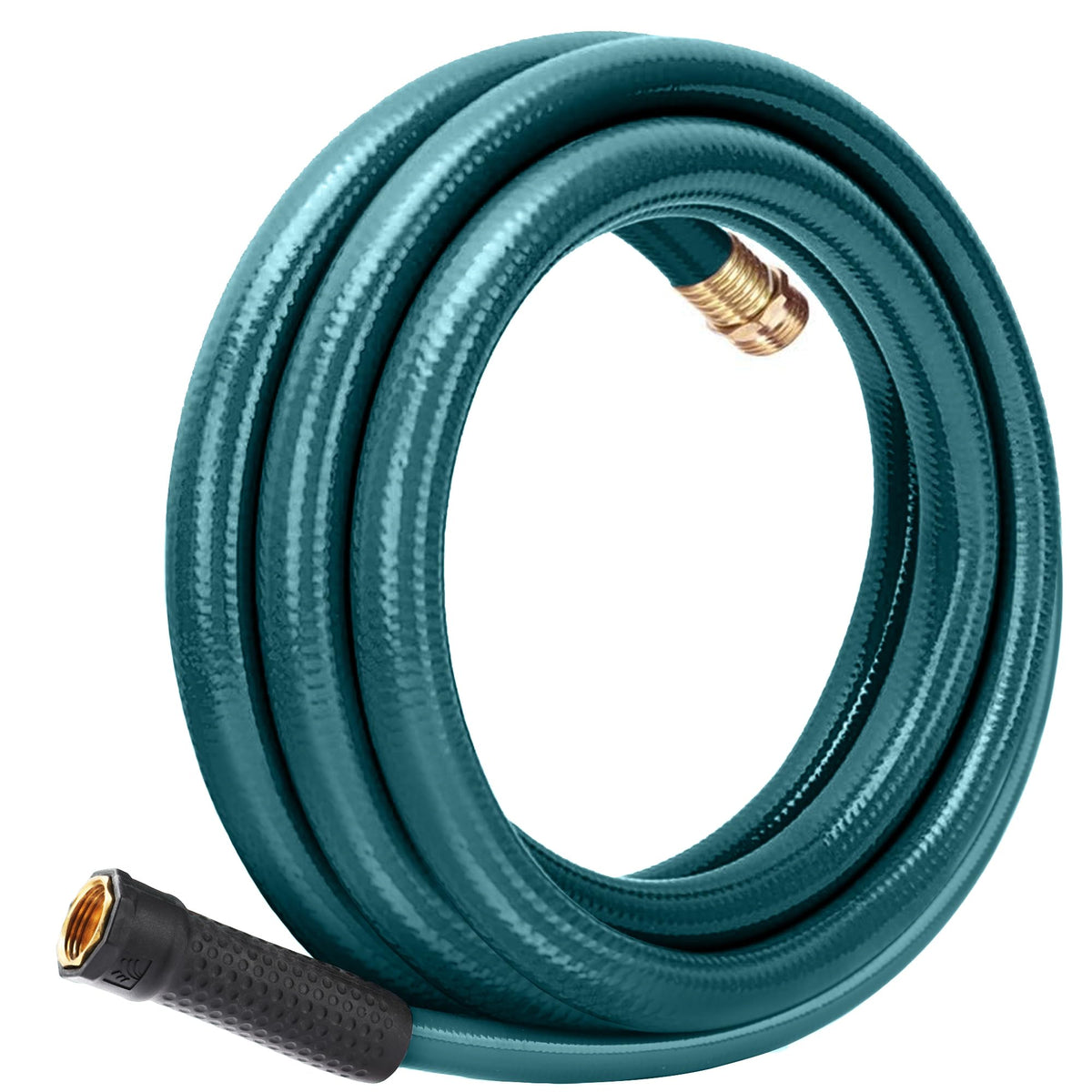 Worth Leader short garden hose 3/4in 10ft with lightweight, flexible design for easy watering.