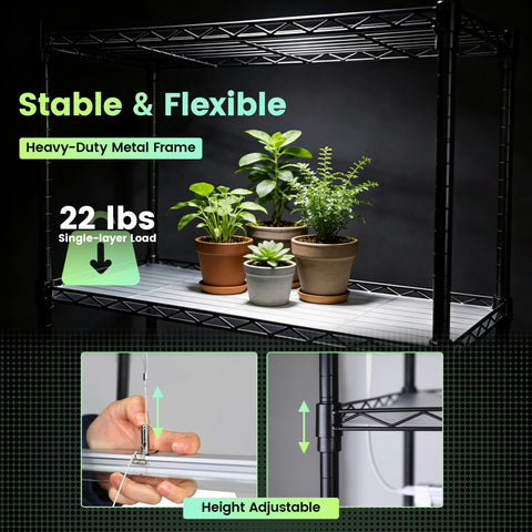 Worth Mini Greenhouse caster wheels for easy mobility