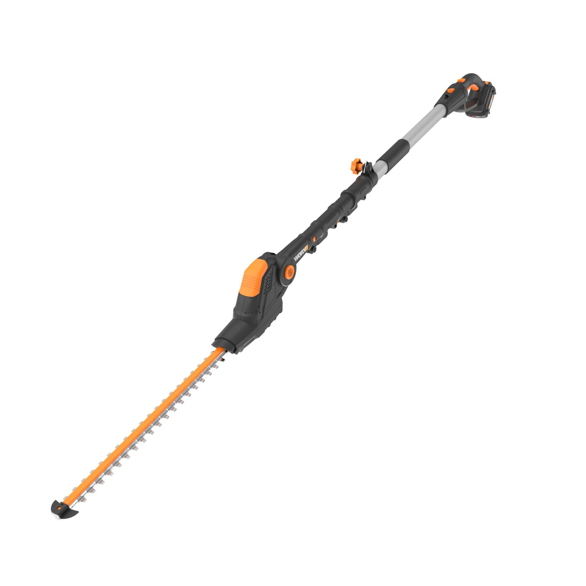 WORX 20V hedge trimmer extended pole reach for tall hedges