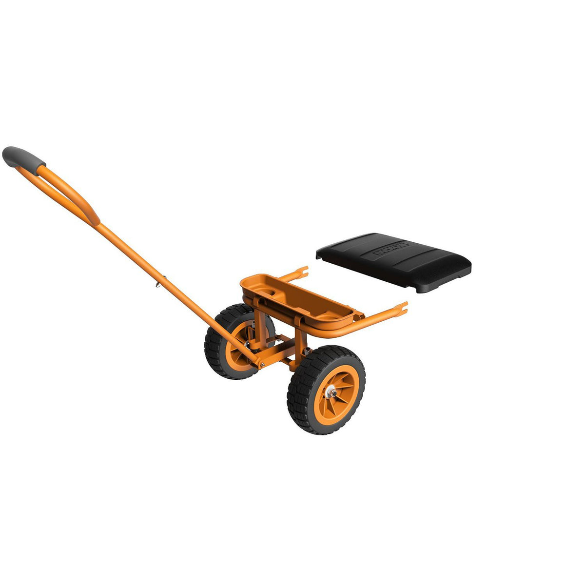 WORX Aerocart Wagon Kit attached to Aerocart for quick conversion