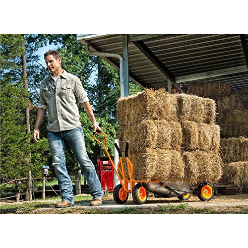 WORX Aerocart Wagon Kit tool tray with cup holders keeps essentials handy