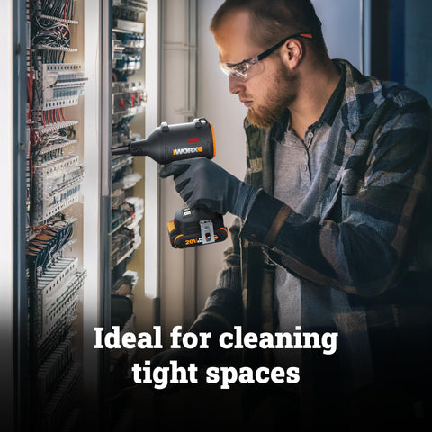 WORX battery and charger included for ready-to-use setup.