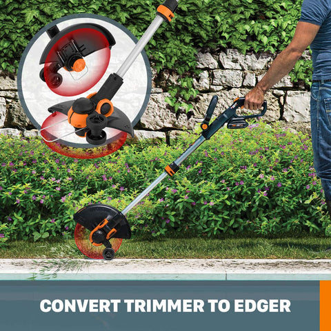 WORX battery and charger included for immediate use.