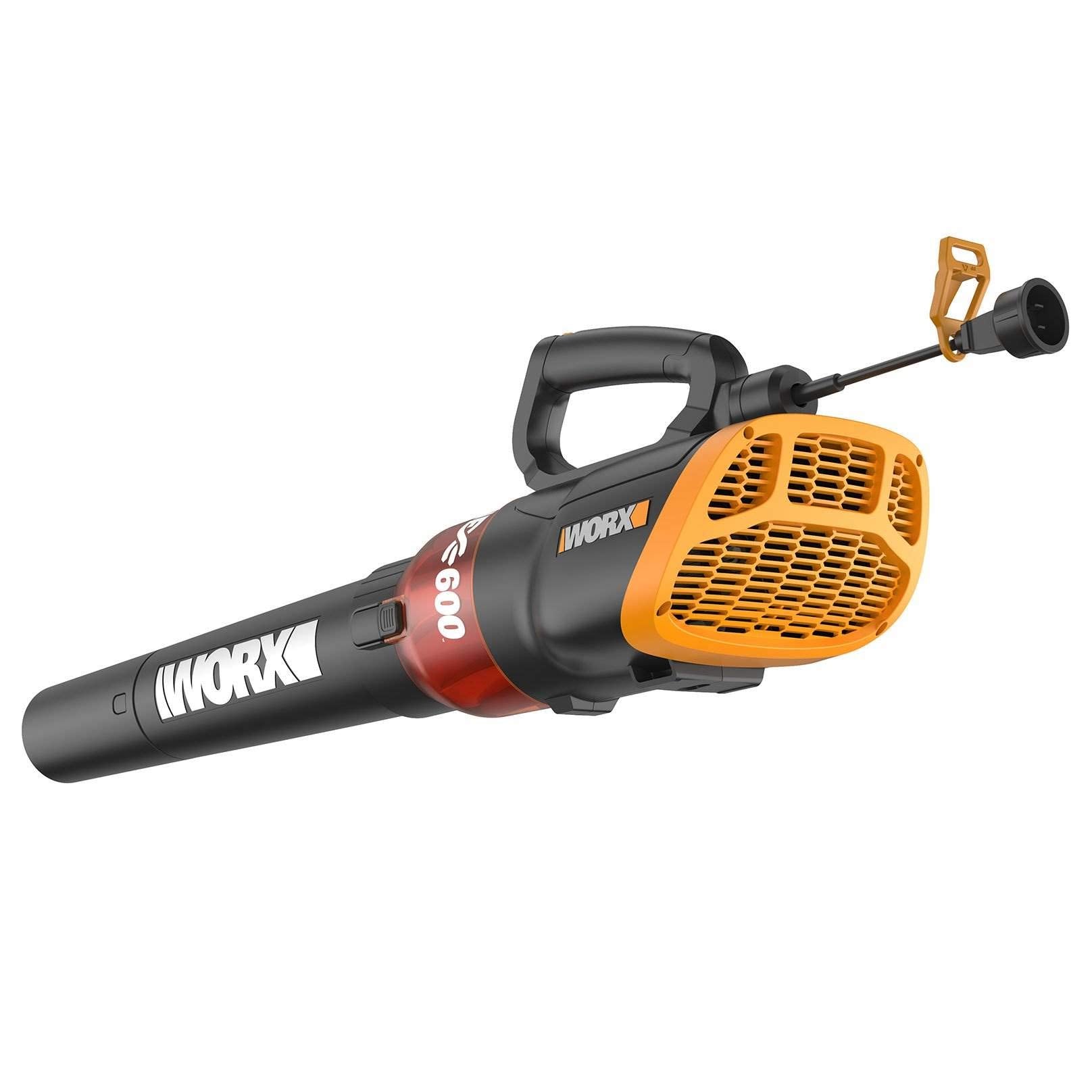 WORX blower one-handed operation enables easy maneuvering around furniture and edges