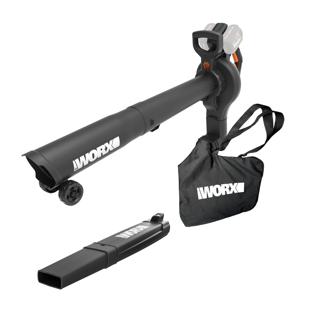 WORX cordless leaf blower 3in1 in action, efficient yard cleanup.