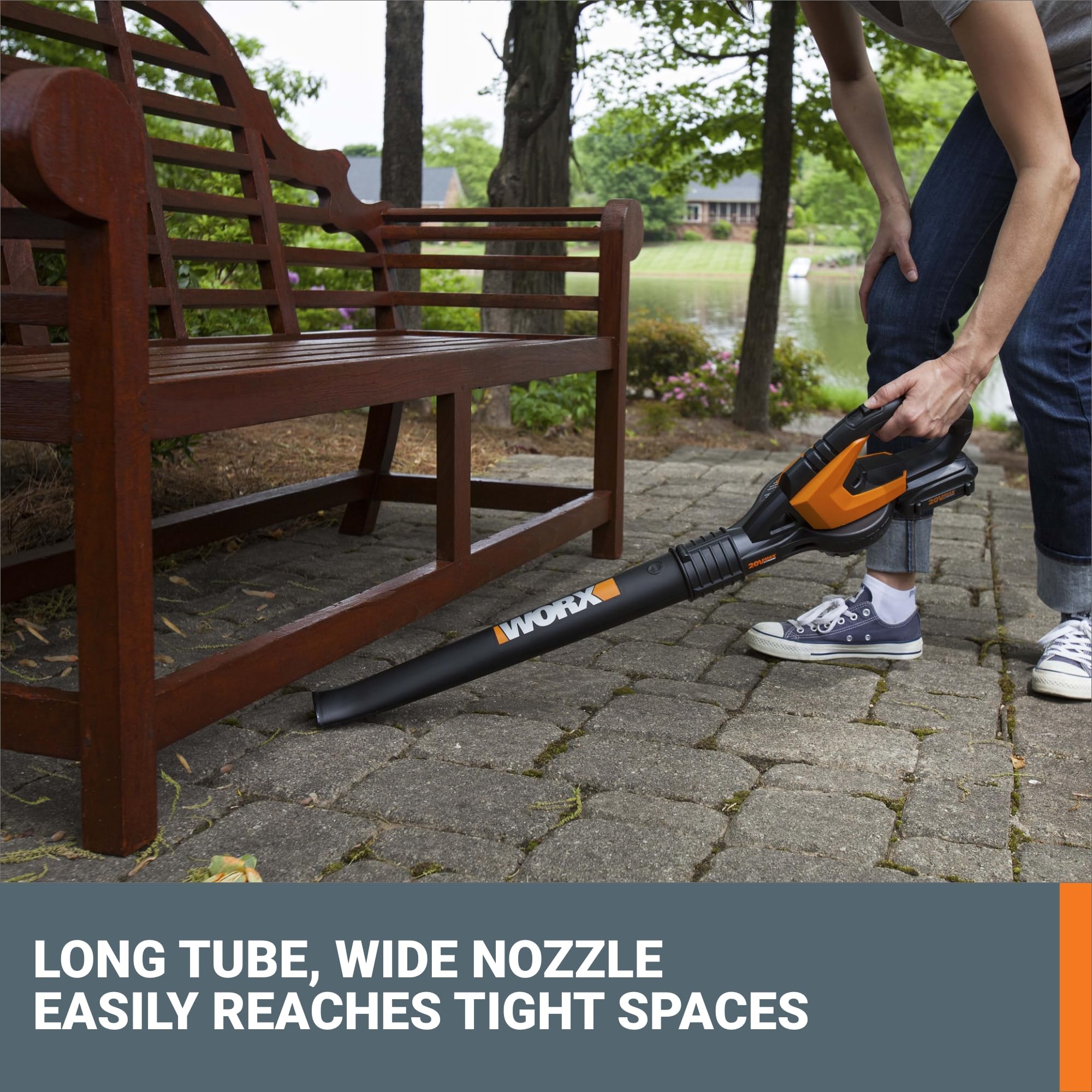 WORX WG545.1 attachments detail nine tools for versatile cleaning.