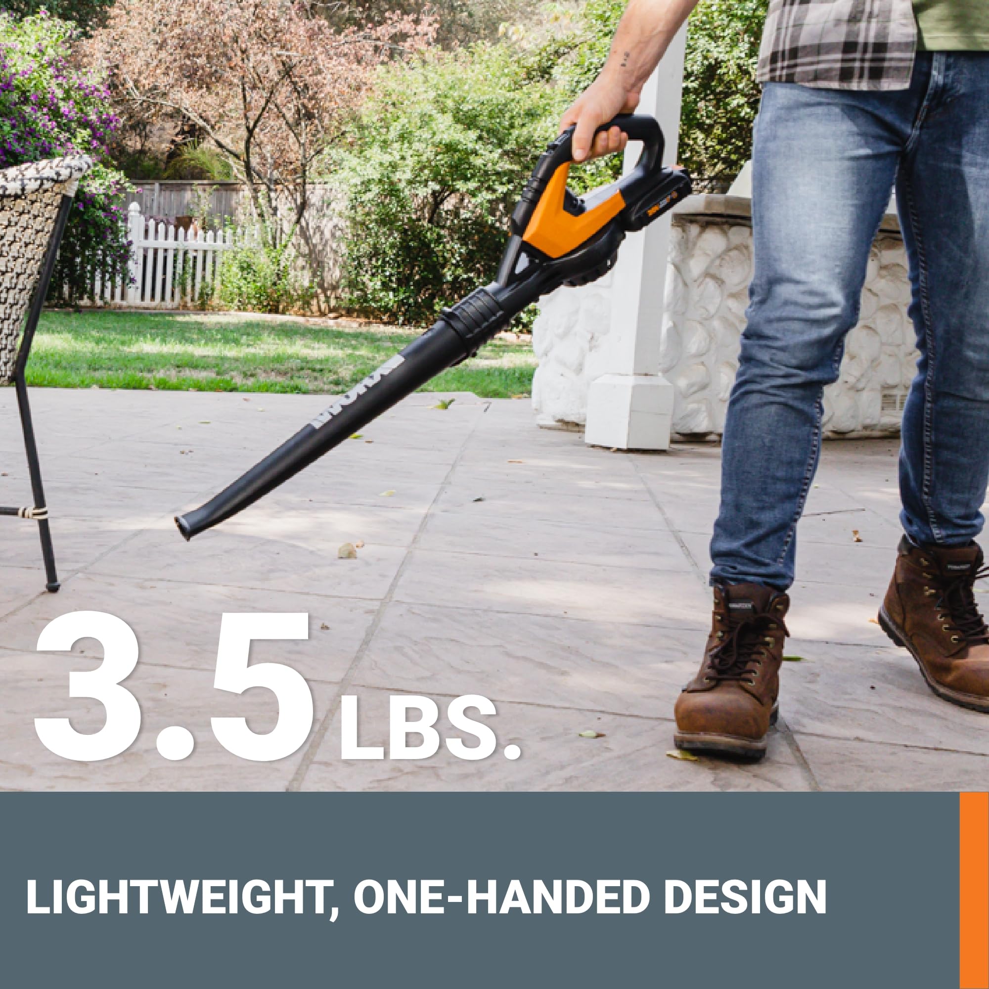 WORX WG545.1 battery and charger included for ready-to-use power.