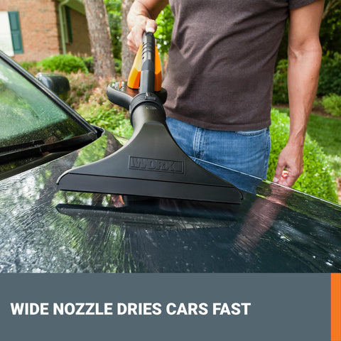 WORX WG545.1 car interior cleaning tool for tight spaces.