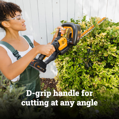 WORX 22-inch reach guiding flat tops and even sides