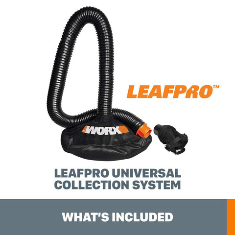 WORX LeafPro 5-inch adjustable diameter fits many vacs.