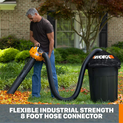 WORX LeafPro universal adapter enables compatible connections.