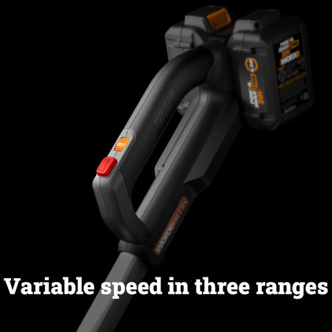 WORX Nitro cordless leaf blower 6.8 lb weight offers easy one-handed use.