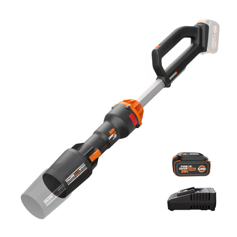 WORX Nitro cordless leaf blower front view for easy yard cleanup