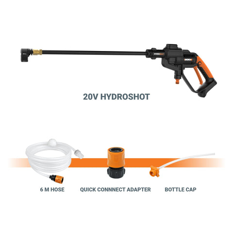 POWER SHARE batteries can be reused with Hydroshot to save money.