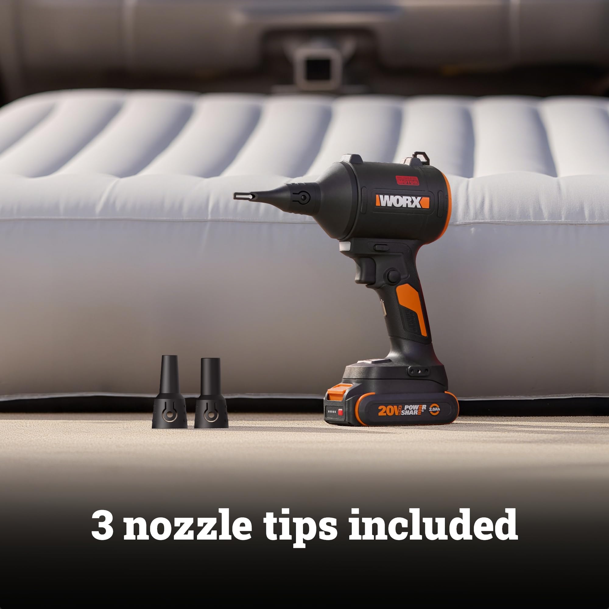 WORX PowerShare lets you use one battery across multiple WORX tools.