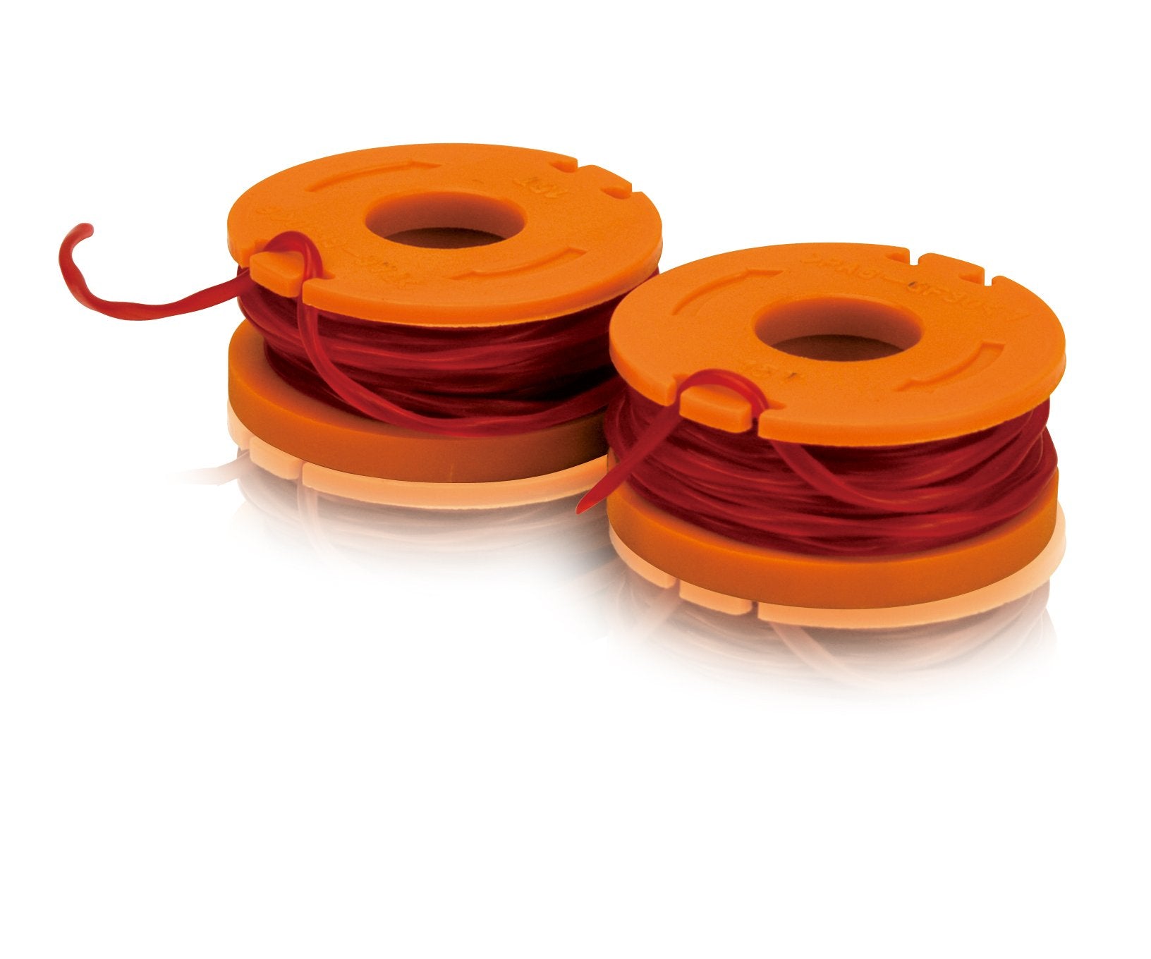 WORX replacement spool with DoubleHelix oval design for cleaner lawn cuts