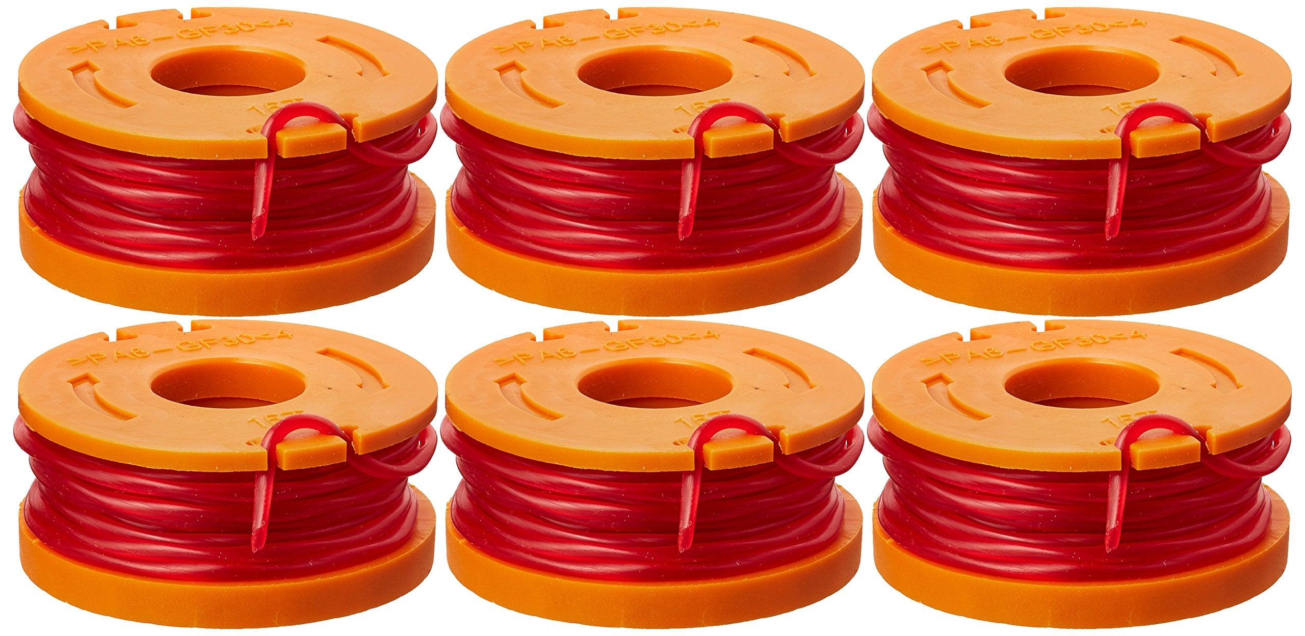 WORX WA0010 six-pack spool ready to install for fast, uninterrupted trimming.