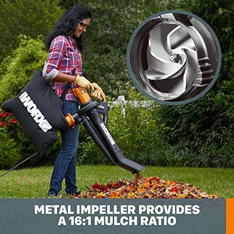 WORX Trivac delivers up to 210 mph airspeed for quick clearing