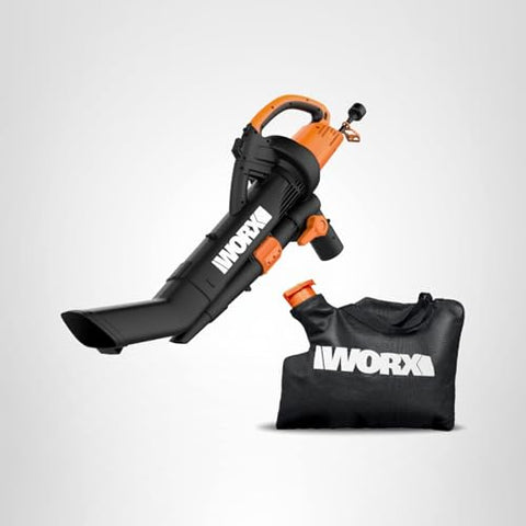 WORX Trivac mulched-leaves collected efficiently for disposal.