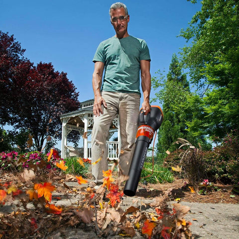 WORX Turbine 2-speed control dial demonstrates versatile performance on pavement and lawn