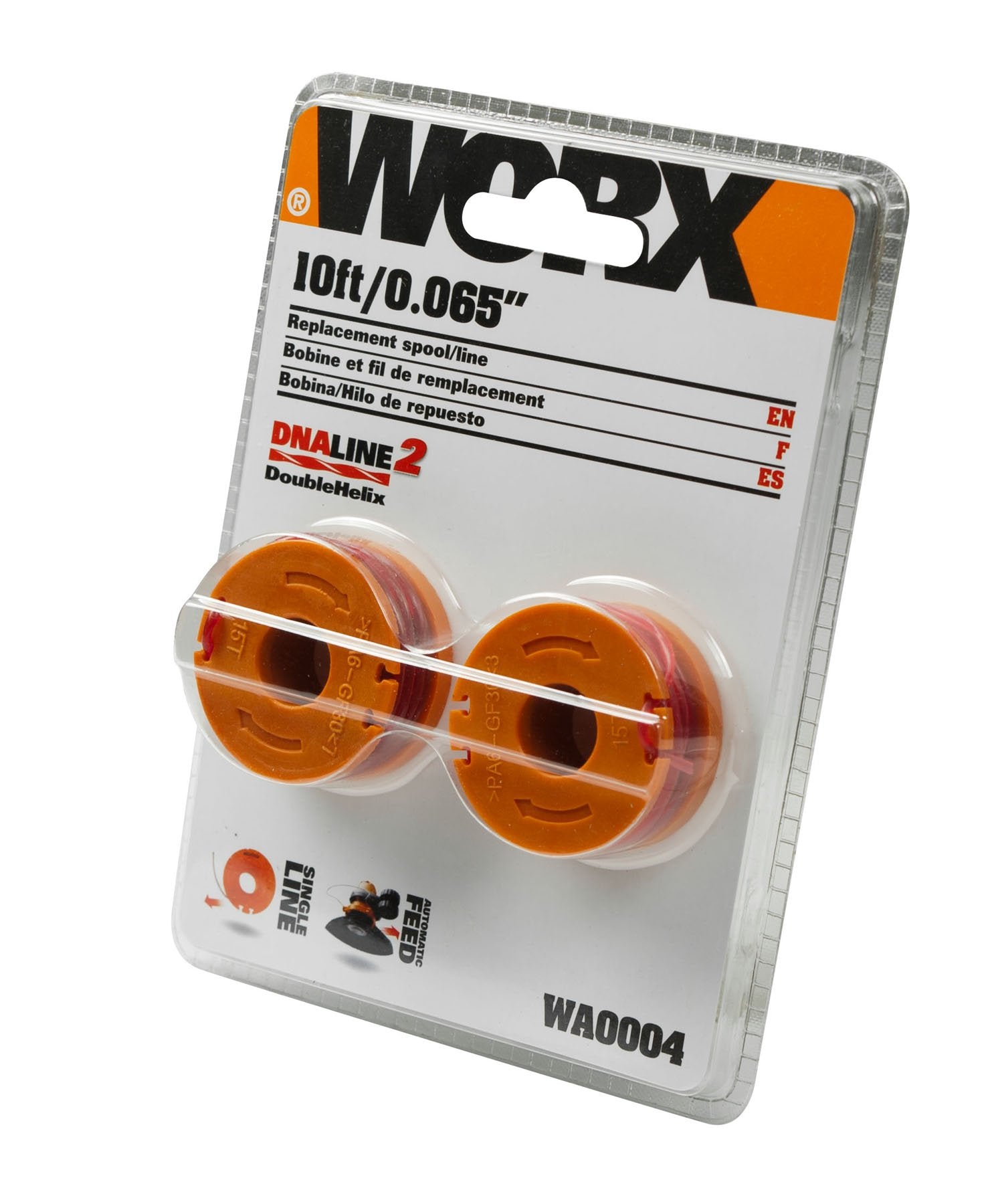 WORX 2-pack spools fit 20V/32V trimmers for durable edging