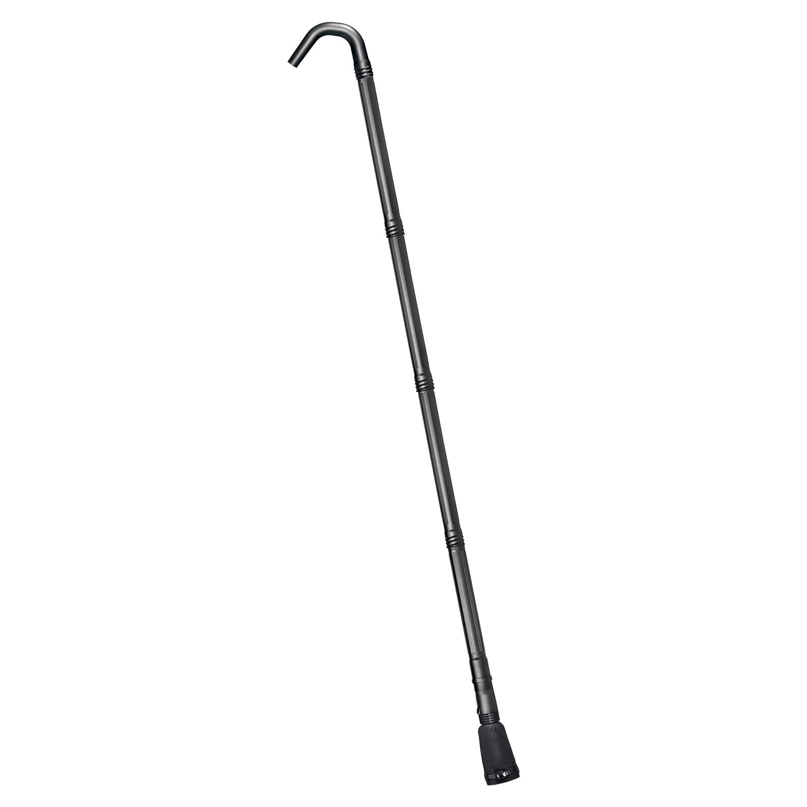 WORX WA4092 in-use gutter cleaning from ground level with debris removal