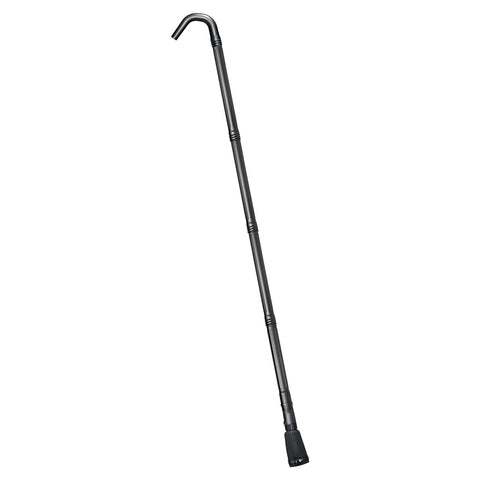 WORX WA4092 in-use gutter cleaning from ground level with debris removal