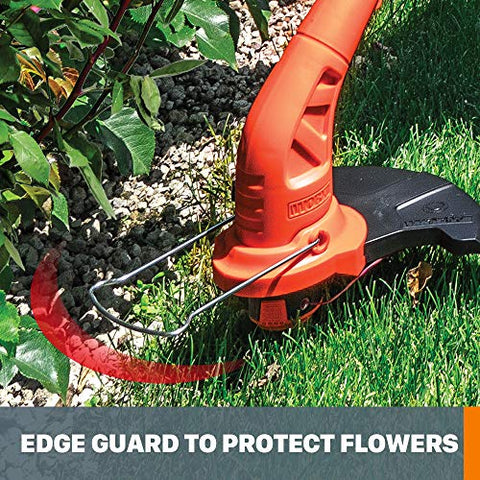 WORX WG154 rotating head switches between trimming and edging.