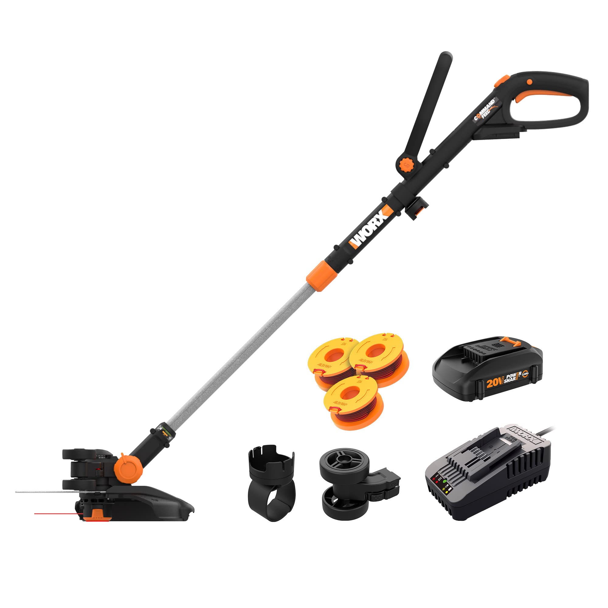 WORX WG170 cordless trimmer 3in1 transform in action for versatile lawn care.