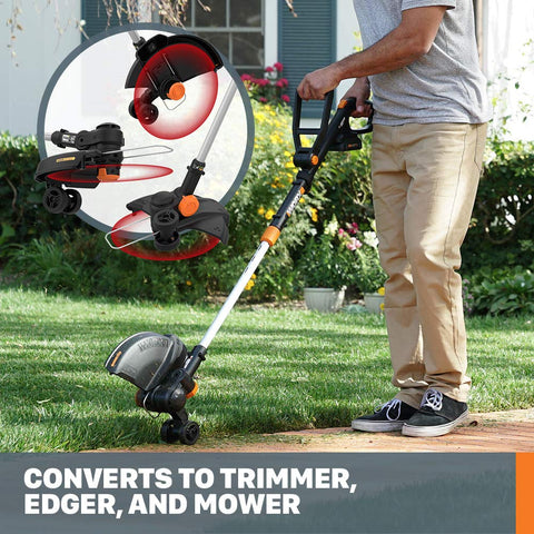 WORX WG170.9 mini mower mode for quick small-area mowing