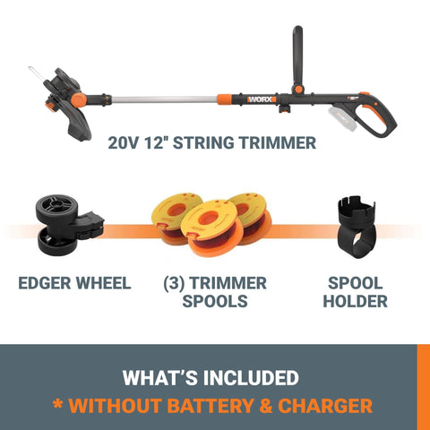 WORX WG170.9 telescoping shaft for extended reach