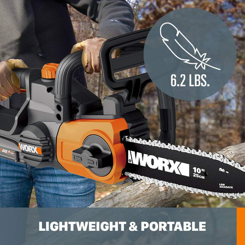 WORX WG322 cordless and gas-free setup for cleaner operation.