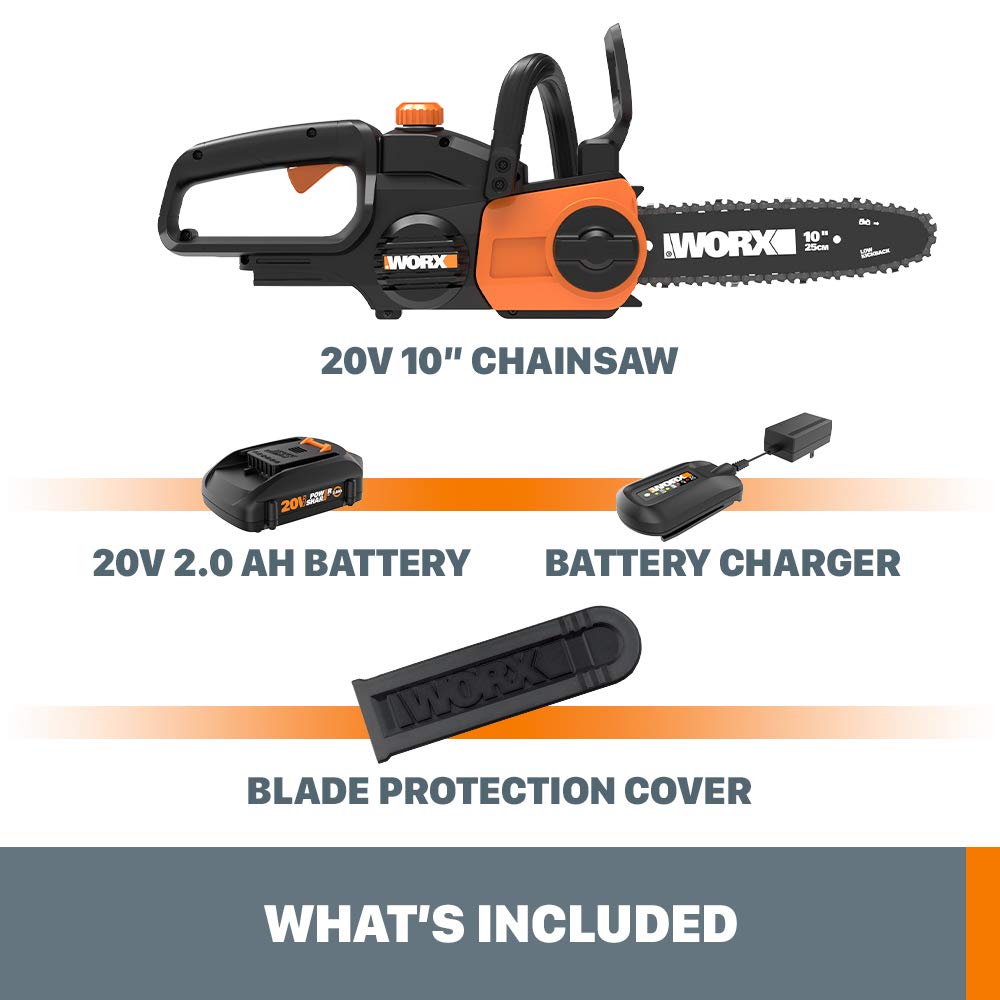 WORX WG322 same Power Share battery across tools for flexibility.