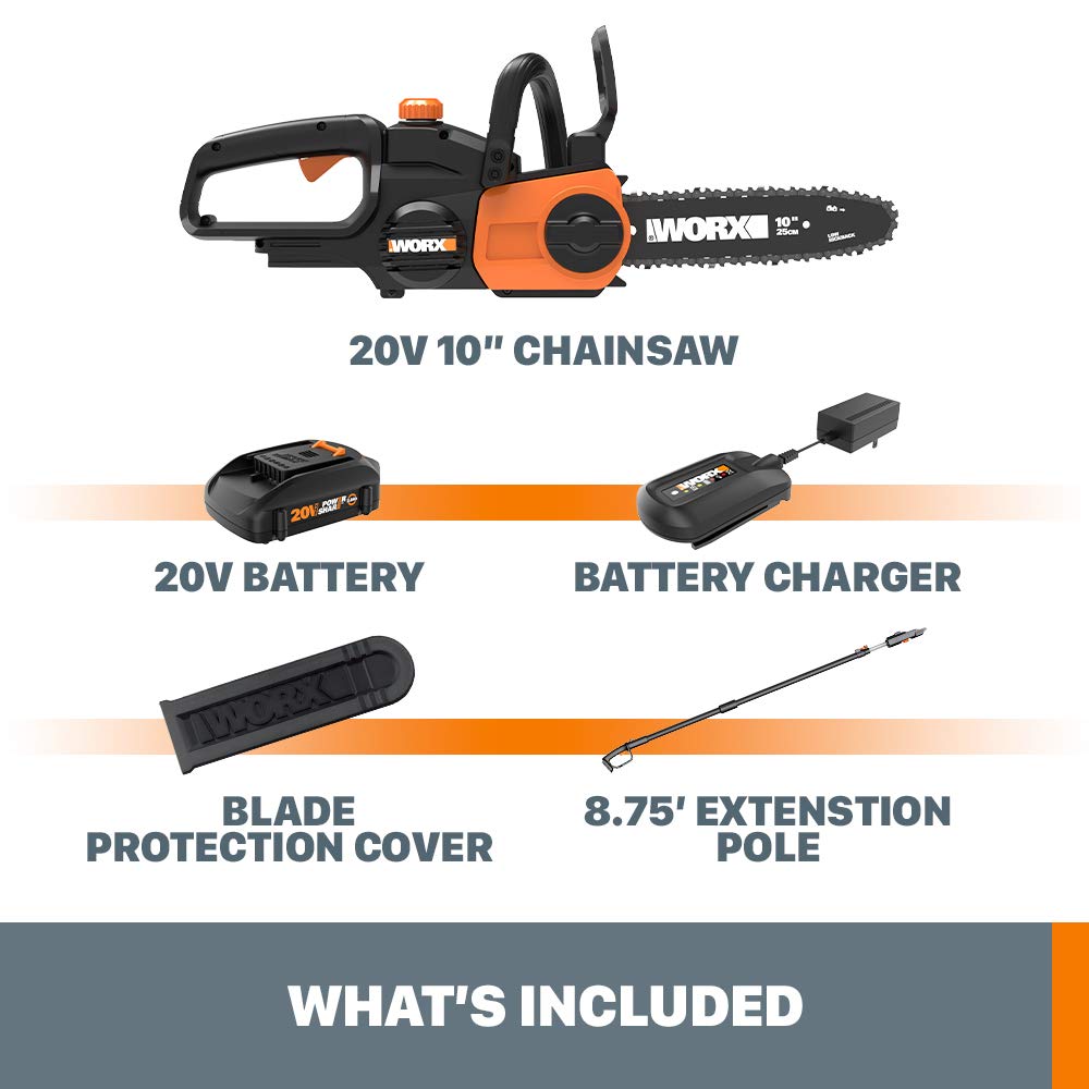 WORX WG323 lightweight 10 lb design for easier handling