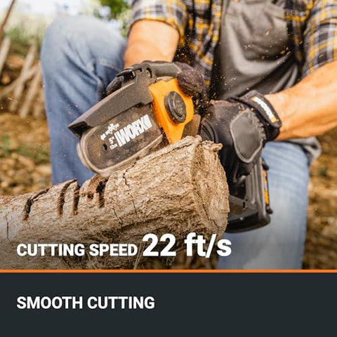 WORX WG324.9 soft grip handle to reduce fatigue during longer tasks.