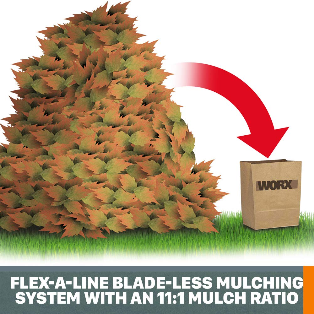 WORX WG430 compact portable design for easy storage in a shed.