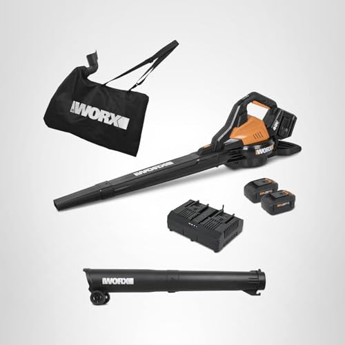 WORX WG583 quick-convert design shows easy blower-to-vacuum transition.