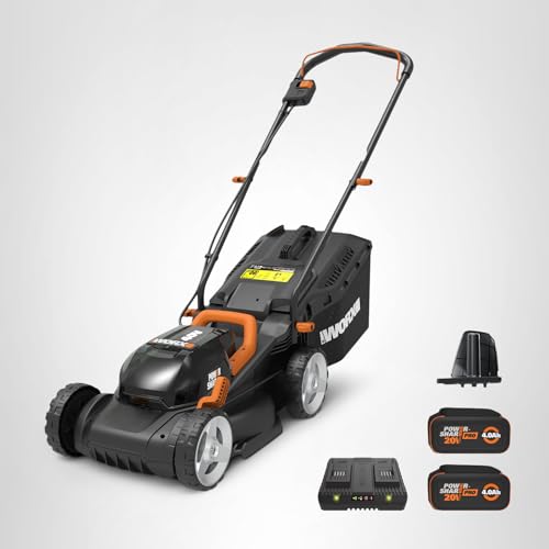 WORX WG779 dual charger included ensures quick recharging.